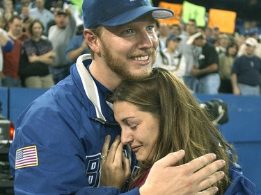 Roy Halladay and his wife Brandy in 2003 (Postmedia)
