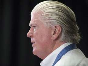 Calgary Flames president Brian Burke in 2014