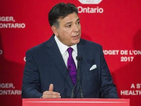 Ontario Minister of Finance Charles Sousa. Ernest Doroszuk/Toronto Sun