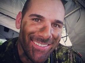 Nathan Cirillo is pictured in this undated Facebook photo. Cirillo was shot and killed while standing guard at the National War Memorial in Ottawa on Wednesday Oct. 22, 2014.