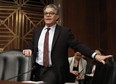 In this Nov. 29, 2017 photo, Senate Health, Education, Labor and Pensions Committee member Sen. Al Franken, D-Minn., arrives at a Senate Health, Education, Labor and Pensions Committee hearing on Capitol Hill in Washington.  An Army veteran has accused Franken of inappropriately touching her more than a decade ago while she was on a military deployment to Kuwait.  (AP Photo/Carolyn Kaster)