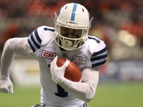 Argonauts' Anthony Coombs is starting to hit his stride heading into the Grey Cup. (THE CANADIAN PRESS)