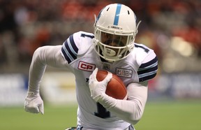 Argonauts' Anthony Coombs is starting to hit his stride heading into the Grey Cup. (THE CANADIAN PRESS)