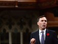 Minister of Finance Bill Morneau stands during question period in the House of Commons on Parliament Hill in Ottawa on Thursday, Nov. 2, 2017. THE CANADIAN PRESS/Sean Kilpatrick