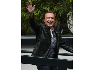 David Cassidy waves outside ITV studios in London, May 3, 2012. (CKAA/ZDS/WENN.com)
