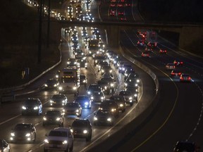 The Don Valley Parkway in Toronto, Ont.  on Thursday December 1, 2016.