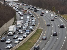 The Don Valley Parkway in Toronto on Dec. 1, 2016.