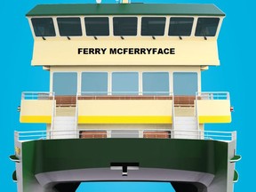 The newest Sydney Harbor ferry will be christened Ferry McFerryface.