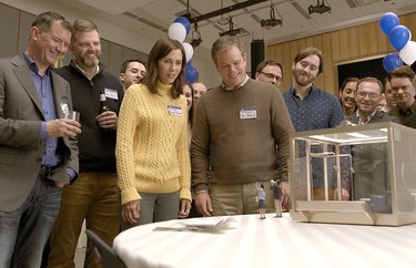 Kristen Wiig, Matt Damon, Maribeth Monroe and Jason Sudeikis star in "Downsizing." Paramount Pictures