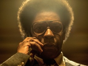This image released by Sony Pictures shows Denzel Washington in a scene from "Roman J. Israel, Esq." (Glen Wilson/Sony Pictures via AP)