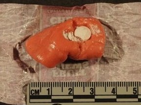 Barrie, Ont., police say they received a report Wednesday that an 11-year-old boy received an individually wrapped cherry flavoured Tootsie Roll containing a pill.