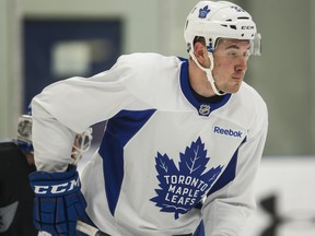 Frederik Gauthier could play for the Leafs against the Wild. (Ernest Doroszuk/Toronto Sun)