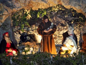 A nativity scene brings Christmas warmth. (GETTY IMAGES)
