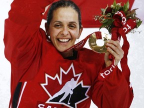 Danielle Goyette as a member of Team Canada