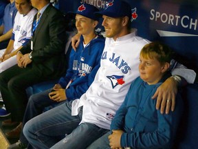 Roy Halladay and his two sons in 2014