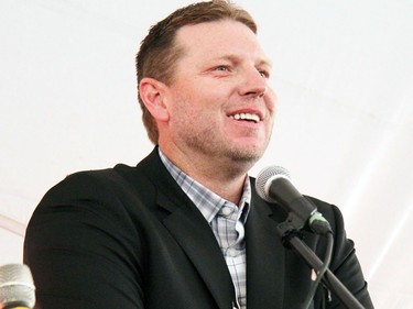 Roy Halladay at the Canadian Baseball Hall of Fame ceremony in June 2017 (Cory Smith/Postmedia)