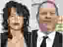 This combination of two file photos shows actress Paz de la Huerta and film producer Harvey Weinstein.  (AP Photo/Omar Vega, de la Heurta; Jordan Strauss, Weinstein)