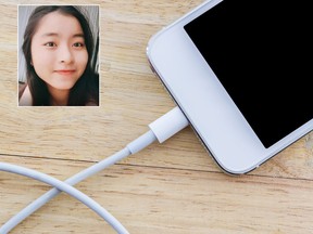 Le Thi Xoan, 14, reportedly died after being electrocuted while sleeping on a faulty iPhone charging cable. (Facebook/Getty Images)