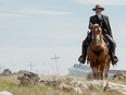 Jeff Daniels in a scene from the new Netflix series "Godless."