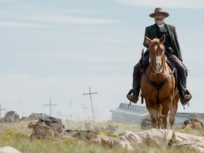 Jeff Daniels in a scene from the new Netflix series "Godless."