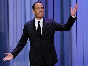 Jerry Seinfeld visits 'The Tonight Show Starring Jimmy Fallon' at Rockefeller Center in New York City. (Photo by Jamie McCarthy/Getty Images for NBC)