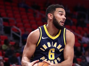 Canadian Cory Joseph of the Indiana Pacers will return to Toronto to take on his former Raptors team next month. (GETTY IMAGES/PHOTO)