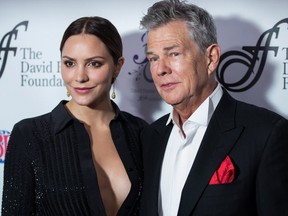 Katharine McPhee and David Foster arrive for the David Foster Foundation 30th Anniversary Miracle Gala, in Vancouver, B.C., on Saturday October 21, 2017. THE CANADIAN PRESS/Darryl Dyck
