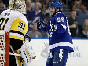 Nikita Kucherov of the Tampa Bay Lightning