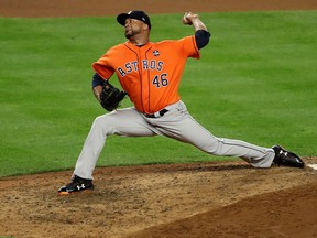 Francisco Liriano of the Houston Astros throws a pitch during Game 5 (Getty)