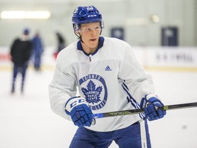 Nikita Soshnikov during Toronto Maple Leafs practice at the MasterCard Centre in Toronto on Wednesday, November 15, 2017. Ernest Doroszuk/Toronto Sun