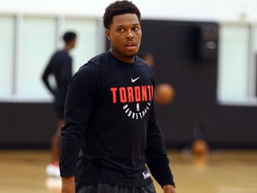 Kyle Lowry during Raptors practice at the BioSteel Centre in Toronto on Nov. 21, 2017