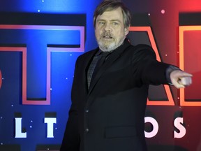 Actor Mark Hamill speaks during a red carpet for "Star Wars the last Jedi" in Mexico City on November 20, 2017. (ALFREDO ESTRELLA/AFP/Getty Images)