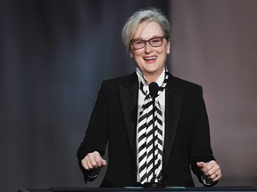 Actor Meryl Streep speaks onstage during American Film Institute's 45th Life Achievement Award Gala Tribute to Diane Keaton at Dolby Theatre on June 8, 2017 in Hollywood, California. 26658_007 (Photo by Kevin Winter/Getty Images)