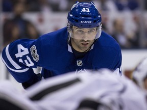 Toronto Maple Leafs centre Nazem Kadri against the L.A. Kings on Oct. 23, 2017