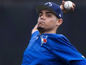 Toronto Blue Jays pitcher Roberto Osuna during 2017 spring training