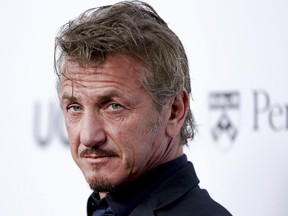 FILE- In this April 13, 2016 file photo, actor Sean Penn arrives at a gala in Los Angeles. Atria Books announced Monday, Nov. 13, 2017, that Penn’s novel, “Bob Honey Who Just Do Stuff” will come out March 27.  (Photo by Rich Fury/Invision/AP, File)