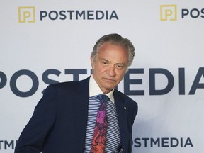Postmedia CEO Paul Godfrey speaks during the company's annual general meeting in Toronto on Thursday, January 12, 2017. THE CANADIAN PRESS/Nathan Denette