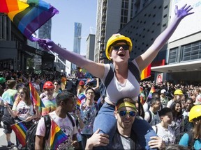 2017 Pride Parade in Toronto on Sunday, June 25, 2017.