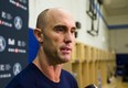 Argonauts quarterback Ricky Ray talks to the media at practice on Tuesday.  (Stampeders. Ernest Doroszuk/Toronto Sun)