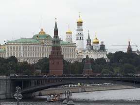 This Sept. 29, 2017 photo shows the Kremlin in Moscow.