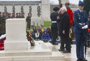 Canada’s Minister of Defence Harjit Sajjan was among the guest speakers at a commemorative ceremony held at Tyne Cot Cemetery in Belgium on Friday, Nov. 10, 2017, which marked the 100th anniversary of the end of the Battle of Passchendaele.