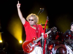 Sammy Hagar rocks the crowd at Rock The Park in Harris Park in London on Friday July 25, 2014. (Postmedia File)