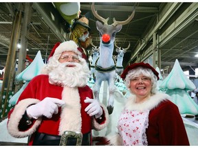 Santa Claus, with Mrs. Claus checks in on the progress of the planning of the 113th Santa Claus Parade in Toronto on Thursday November 2, 2017. The parade will take off on November 19th, which includes a new route, 25 floats, and 21 marching bands. Dave Abel/Toronto Sun/Postmedia Network
Dave Abel, Dave Abel/Toronto Sun