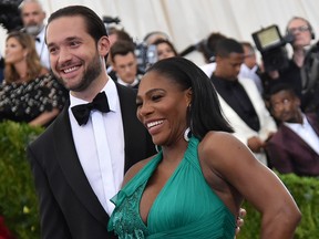 Alexis Ohanian and Serena Williams attend the 'Rei Kawakubo/Comme des Garcons: Art Of The In-Between' Costume Institute Gala at Metropolitan Museum of Art on May 1, 2017 in New York City. (Photo by Mike Coppola/Getty Images for People.com)