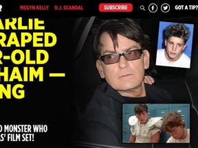 The National Enquirer broke the story that Charlie Sheen sexually assaulted tragic Corey Haim. Sheen has denied it.