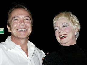 David Cassidy and Shirley Jones arrive at the 49th annual Drama Desk Awards at the La Guardia Concert Hall in Lincoln Center May 16, 2004 in New York City. (Photo by Paul Hawthorne/Getty Images)