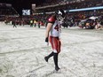 Calgary Stampeders linebacker Alex Singleton walks off the field after losing the Grey Cup on Nov. 26, 2017