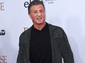 Sylvester Stallone attends the premiere of 'The Promise' at the Chinese theatre in Hollywood, on April 12, 2017. / AFP PHOTO / CHRIS DELMAS (Photo credit should read CHRIS DELMAS/AFP/Getty Images)