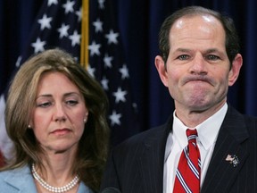 Former New York Governor Eliot Spitzer with his wife, Silda .