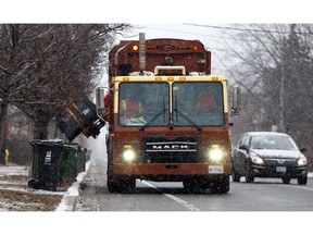 Garbage collection in Toronto on Tuesday January 31, 2017. Dave Abel/Toronto Sun/Postmedia Network
Dave Abel, Dave Abel/Toronto Sun